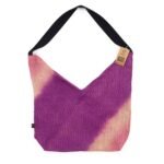 Ancient Wisdom Soft Blend Jute & Cotton Shoulder Tote Bag – Antique Fuchsia