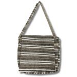 Ancient Wisdom Soft Cream & Grey Banjar Laptop Bag - Image 4