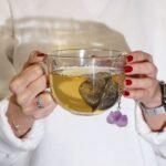 Ancient Wisdom Raw Crystal Gemstone Tea Strainer - Aquamarine - Image 4