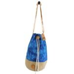 Ancient Wisdom Blue Stonewash Mandala All Natural Backpack - Image 3