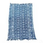 Ancient Wisdom Handmade Cotton Indigo Throw (170x120cm) – Desi Stripes