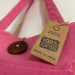 Ancient Wisdom Jute & Cotton Pink Reversible Big Bag - Image 4