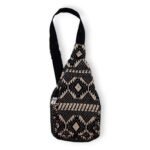 Ancient Wisdom Nomad Sari Jacquard Natural Cross Bag - Desert Loom