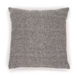 Ancient Wisdom Classic Cotton Cushion Cover – Herringbone Fine Grey