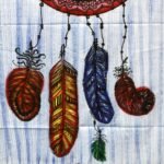 Ancient Wisdom Handbrushed Cotton Wall Art - Dreamcather - Image 3