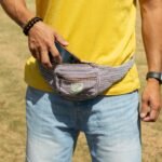 Ancient Wisdom Blue Cotton & Hemp Bum/Fanny Bag - Image 6