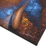 Ancient Wisdom Copper Face Buddha Painting Canvas Art - Image 2
