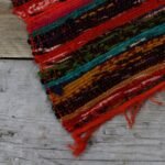Ancient Wisdom Luxury Cotton Rag Rug (152 x 90cm) – Orange - Image 2
