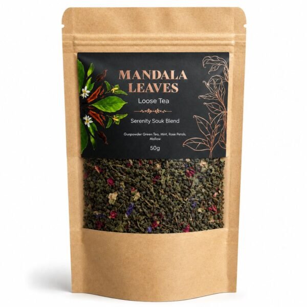 Ancient Wisdom 50g Serenity Souk Blend Green Tea Marrakech Petals
