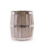 Ancient Wisdom Whitewash Wood Beer Barrel Stool – 38 x 32cm - Image 2