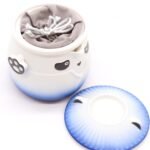 Ancient Wisdom Ceramic Panda Teapot & Three Cups Set – Sky Blue - Image 4