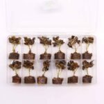 Ancient Wisdom Mini Tigereye Gemstone Tree (15 Stones) On Wooden Base - Image 5