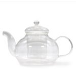 Ancient Wisdom 800ml Glass Round Pearl Infuser Teapot