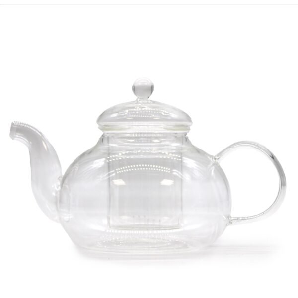 Ancient Wisdom 800ml Glass Round Pearl Infuser Teapot