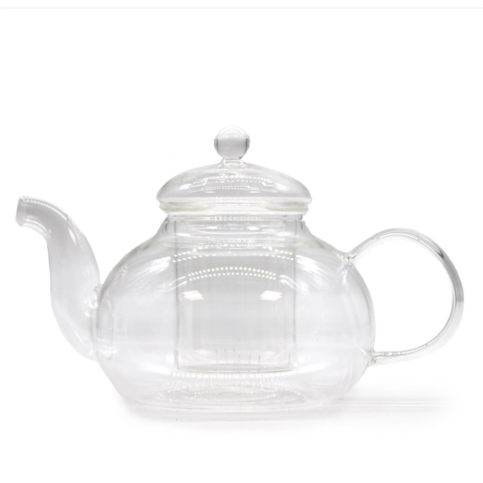 bG9jYWw6Ly9tZWRpYS8xSC9KRC82MFIzMEMxRzZSU0tKRDFILzMwYWNkOTJhLmpwZWc.jpg Ancient Wisdom 800ml Glass Round Pearl Infuser Teapot - Image 1