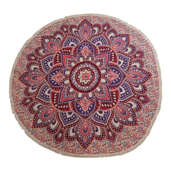 Ancient Wisdom Large Mandala Roundy Wall Art Spread (180cm) – Pink & Purple