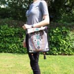 Ancient Wisdom Pale Grey Kilim Festival Messenger Bag - Image 3