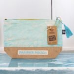 Ancient Wisdom Stonewash Jute & Cotton Pamper Pouch – Blue - Image 2