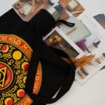 Ancient Wisdom Iconic Black Cotton Classic Tote Bag – Luna Alchemy Wheel - Image 2