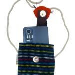 Ancient Wisdom Black & Multicolour Fox Motif Mobile Phone Holder Bag - Image 4