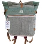 Ancient Wisdom Sage Green Hemp Trekking Rolling Backpack