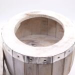 Ancient Wisdom Whitewash Wood Beer Barrel Stool – 38 x 32cm - Image 3