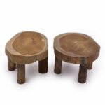 Ancient Wisdom Set of 2 Medium Teak Wood Pad Display – 27 x 15cm - Image 3