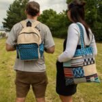 Ancient Wisdom Standard Handmade Kathmandu Backpack – Dhaka Design (34x27x10cm) - Image 4