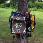 Ancient Wisdom Pale Grey Kilim Festival Messenger Bag - Image 2