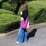 Ancient Wisdom Soft Blend Jute & Cotton Shoulder Tote Bag – Antique Fuchsia - Image 3
