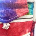 Ancient Wisdom Tie-Dye Hemp Messegner Bag with Two Zips & Flap - Image 2