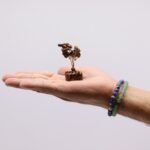 Ancient Wisdom Mini Tigereye Gemstone Tree (15 Stones) On Wooden Base - Image 2