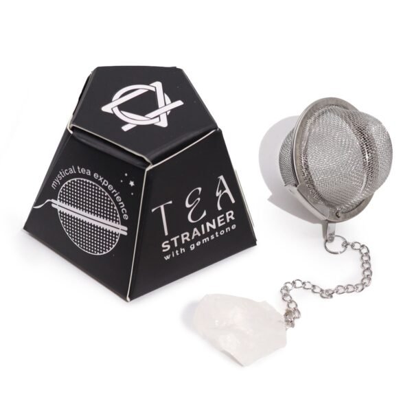 Ancient Wisdom Raw Crystal Gemstone Tea Strainer - Rock Quartz