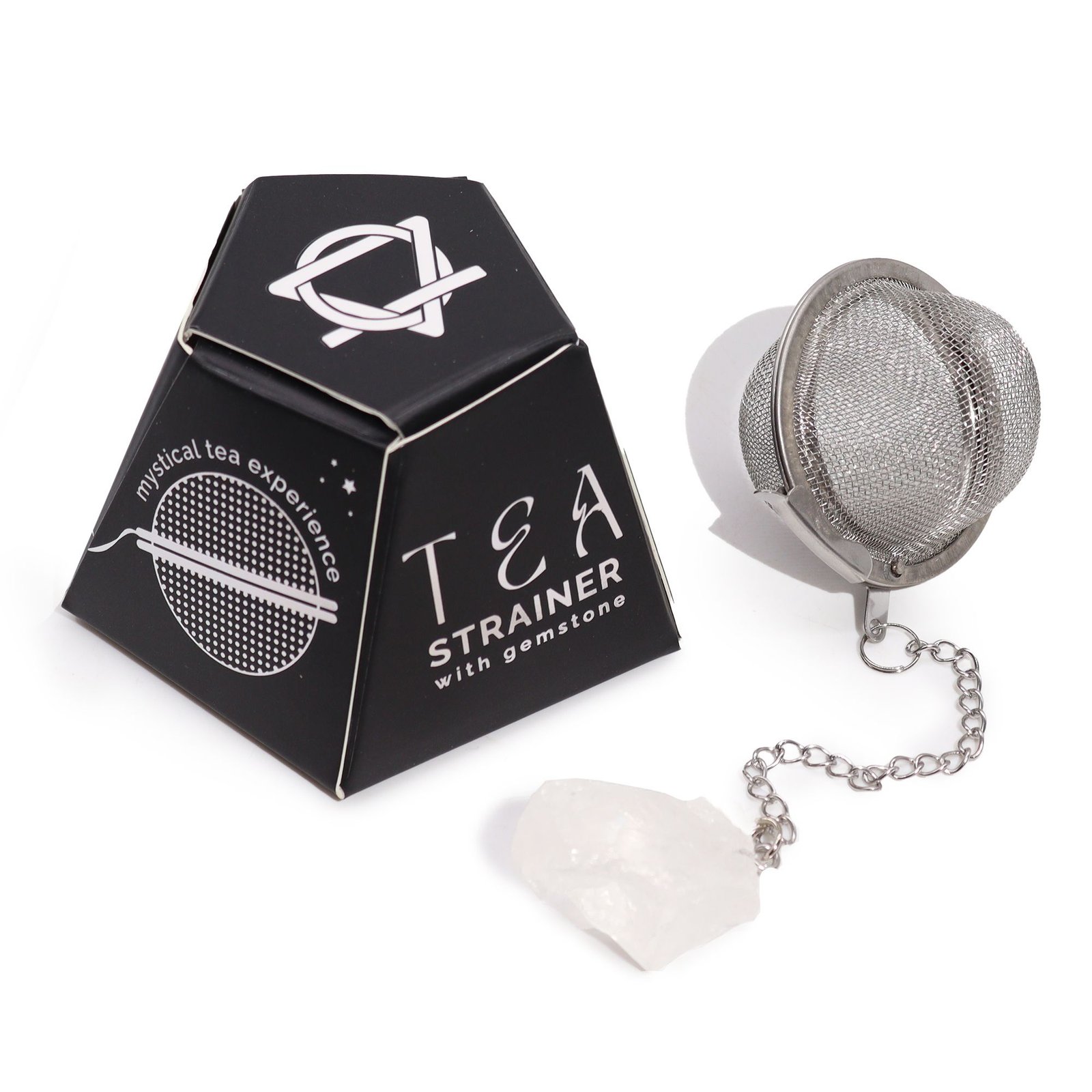 bG9jYWw6Ly9tZWRpYS8xSy9HQy82MFIzMEMxRzZSVzNHQzFLLzEzMzBmMWYxLmpwZWc.jpg Ancient Wisdom Raw Crystal Gemstone Tea Strainer - Rock Quartz - Image 1