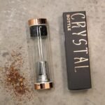 Ancient Wisdom Rose Gold Crystal Glass Tea Infuser Bottle - Onyx - Image 6