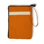 Hop Hare Cotton Canvas Tablet Pouch – Orange - Image 4