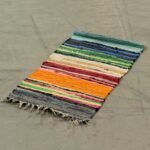 Ancient Wisdom Premium Quality Cotton Room Rag Rug (150x90cm) – Rainbow Colours - Image 4