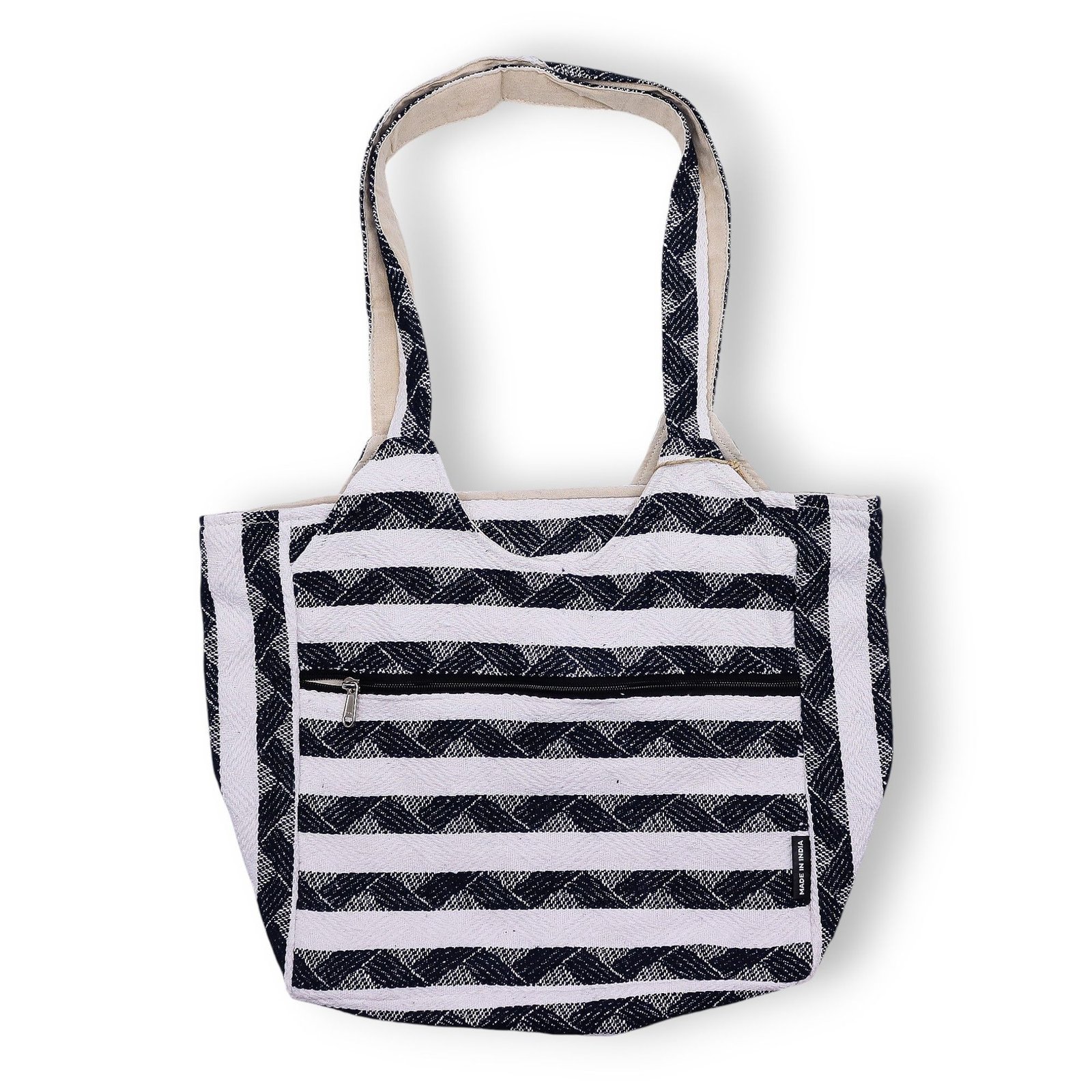 bG9jYWw6Ly9tZWRpYS8xSy9KRS82MFIzMEMxSjY0U0tKRTFLLzU2NDE2MThkLmpwZw.jpg Ancient Wisdom Nomad Sari Jacquard Natural Wander Muse Bag - Atlas Nomad - Image 1