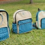 Ancient Wisdom Standard Handmade Kathmandu Backpack – Dhaka Design (34x27x10cm) - Image 5