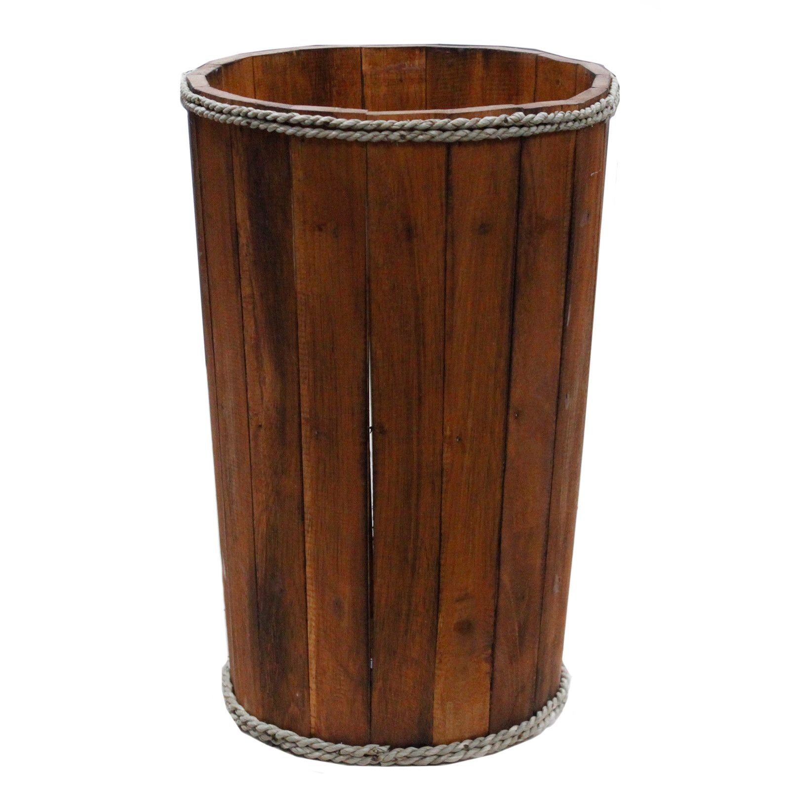 bG9jYWw6Ly9tZWRpYS8xTS8wRS82MFIzMEMxRzZNVEswRTFNL2U4Y2RlZmIzLmpwZWc.jpg Ancient Wisdom Large Brown Albasia Wood Storage Tub - Image 1