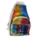 Ancient Wisdom Tie-Dye Hemp Sling Shoulder Bag