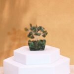 Ancient Wisdom Mini Green Aventurine Gemstone Tree (15 Stones) On Orgonite Base