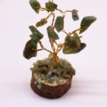 Ancient Wisdom Mini Green Aventurine Gemstone Tree (15 Stones) On Wooden Base - Image 3