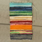 Ancient Wisdom Premium Quality Cotton Room Rag Rug (150x90cm) – Rainbow Colours - Image 2