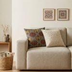 Ancient Wisdom Classic Cushion Cover - Neutral Geo Creme - Image 2