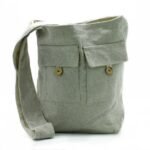 Ancient Wisdom Large Stone Natural Tones Two Pocket Bag