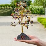 Ancient Wisdom Multi Gemstone Tree (320 Stones) On Gemstone Rock Base - Image 2