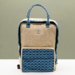 Ancient Wisdom Large Handmade Kathmandu Backpack - Dhaka Design (39x28x13cm) - Image 5