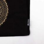 Ancient Wisdom Chocolate Stonewash Oversized Tote Bag – Freedom Mandala - Image 3