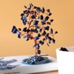 Ancient Wisdom Large Sodalite On Blue Agate Base (100 Stones) Gemstone Tree